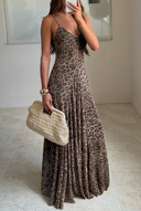 Phoebe | Maxi-jurk met luipaardprint