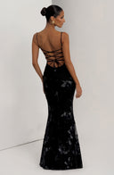 Quincy | Dames Sweetheart Halslijn Bloem Geborduurde Maxi Herfst Gelegenheid Jurk