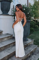 Rhea | Strapless jurk voor bruiloftsgasten