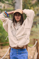 Regine | Dames Sherpa Fleece Teddy Jas met Knopen