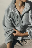 Regine | Dames Sherpa Fleece Teddy Jas met Knopen