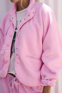 Regine | Dames Sherpa Fleece Teddy Jas met Knopen