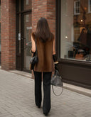 Ruth | Dames Mouwloze Faux Bont Hoge Hals Jas