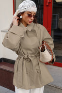 Sonia | Dames Gewatteerde Trenchcoat met Puntkraag