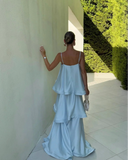 Stacey | Maxi-jurk met gelaagde ruches