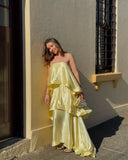 Stacey | Maxi-jurk met gelaagde ruches