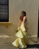 Stacey | Maxi-jurk met gelaagde ruches