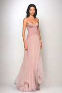 Tabitha | Dames Kant Corset Tulle Maxi Prom Jurk