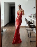 Veronica | Dames Mouwloze Pailletten Maxi Prom Dress