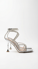 Williams | Dames Rhinestone Wrap Strap Hak Sandalen