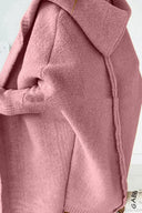 Yasmin | Dames Hooded Open Front Lange Gebreide Cardigan