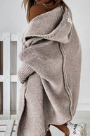 Yasmin | Dames Hooded Open Front Lange Gebreide Cardigan