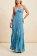 Nikki | Geplooide maxi-jurk