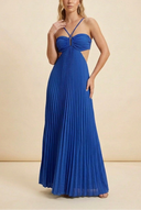 Nikki | Geplooide maxi-jurk