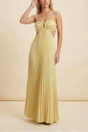 Nikki | Geplooide maxi-jurk
