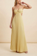 Nikki | Geplooide maxi-jurk