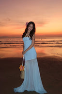 Melody | Dames Strapless Maxi Bruidsgast Jurk