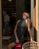 Eleanor | Dames Mouwloze Polkadot Mini Zomerjurk