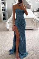 Kaliyah | Vrouwen Maxi Prom Dress met Hoge Splits en Pailletten