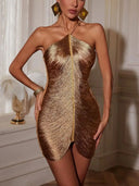 Kaylee | Dames Mouwloze Fringe Mini Feestjurk