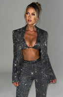 Marliz | Dames Drie-delige Glitter Feestset