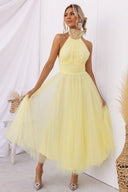 Victoria | Maxi-jurk met halternek
