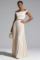 Miriam | Geplooide maxi-jurk