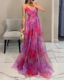 Luna | Maxijurk met bloemenprint
