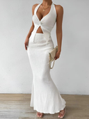 Scarlett | Haltertop en maxirok set