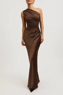 Lucy | Asymmetrische maxi-jurk