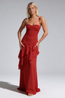 Sheila | Ruches maxi-jurk