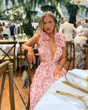 Elizabeth | Bloemenprint maxi-jurk