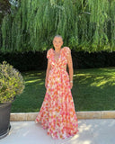 Elizabeth | Bloemenprint maxi-jurk
