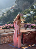 Willow | Deep V-neck maxi dress