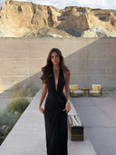 Willow | Deep V-neck maxi dress