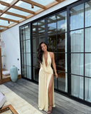 Willow | Deep V-neck maxi dress