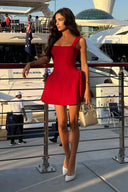 Zairah | Square-neck mini dress