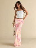 Aria | Bloemen maxi rok