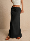 Vera | Maxi-rok met lage taille