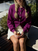 Jean | Kort gebreid vestje