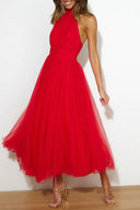 Victoria | Maxi-jurk met halternek
