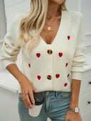 Kyla | Vest met hartjesprint