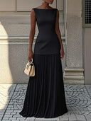 Miriam | Geplooide maxi-jurk