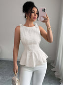 Diana | Tanktop met strikbandjes