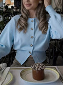 Jean | Kort gebreid vestje