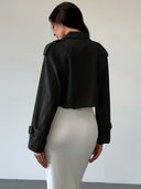 Nora | Korte trenchcoat