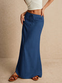 Vera | Maxi-rok met lage taille