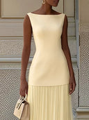 Miriam | Geplooide maxi-jurk