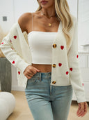 Kyla | Vest met hartjesprint