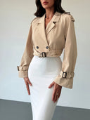 Nora | Korte trenchcoat